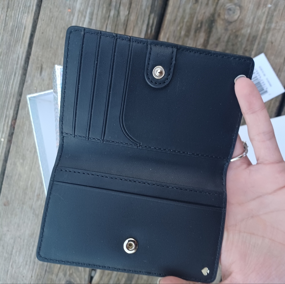 COPY -🔥 NIB^ Kate Spade Dusk Buds Ditsy Bifold Card Holder Wallet - Picture 4 of 8